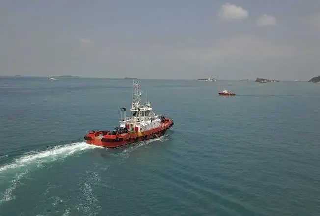 'POSH Harvest' was retrofitted with autonomous navigation technology for the trials (ST Engineering)