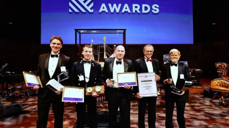 Representatives for the 5 Dutch Maritime Awards winners for 2021