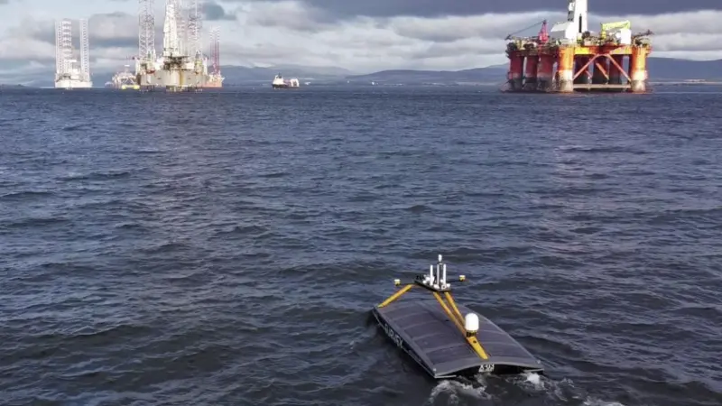XOCEAN’s USVs operate ‘over the horizon’ transiting unaccompanied hundreds of kilometres from shore (Photo- University of Aberdeen)