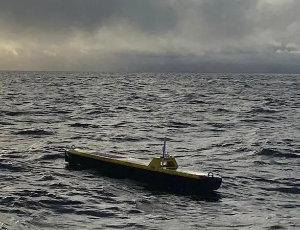 The AutoNaut is a tiny remote operated satellite guided vessel
