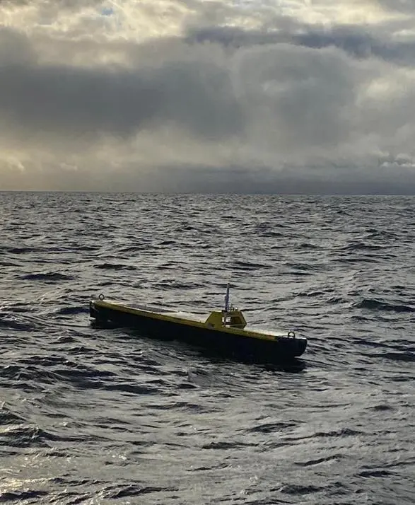 The AutoNaut is a tiny remote operated satellite guided vessel