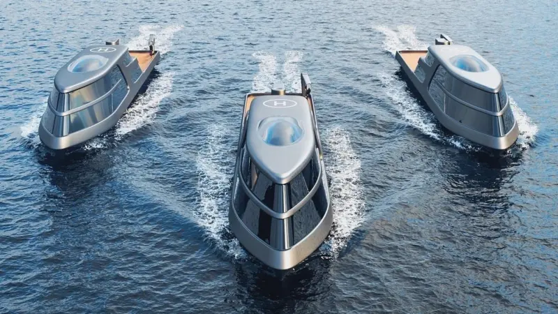 The pioneering autonomous ships for launch 2030 are fitted with state-of-the-art sustainable technology