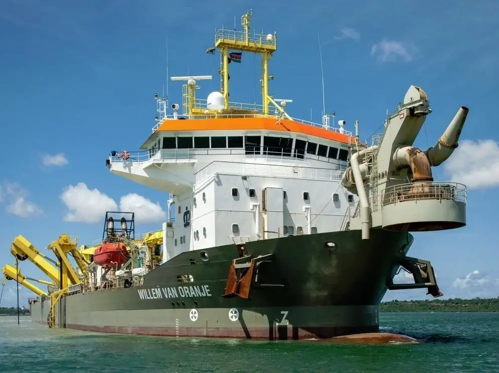 Biofuel use in the Boskalis dredger 'Willem van Oranje' will result in a CO2 reduction of approximately 90%