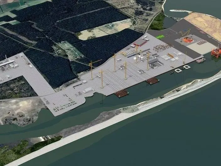 Ardersier is the largest brownfield port in the UK, providing an area of 162ha served by 1km of quayside