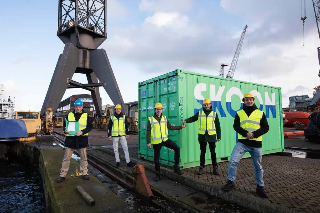 The Skoonbox will introduce portable renewable power to Damen's yards