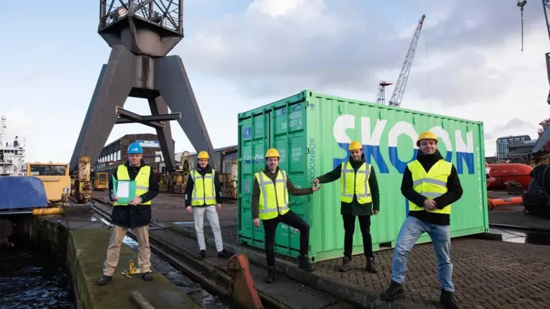 The Skoonbox will introduce portable renewable power to Damen's yards