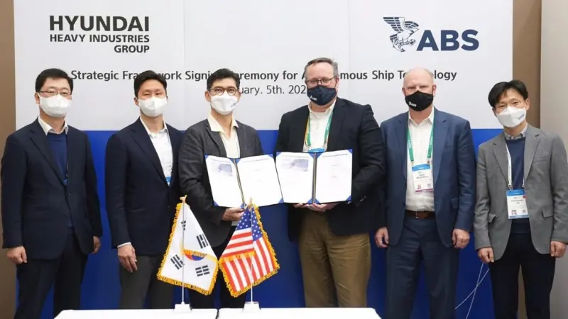 ABS and HHI Group to Work Together on autonomous vessel projects