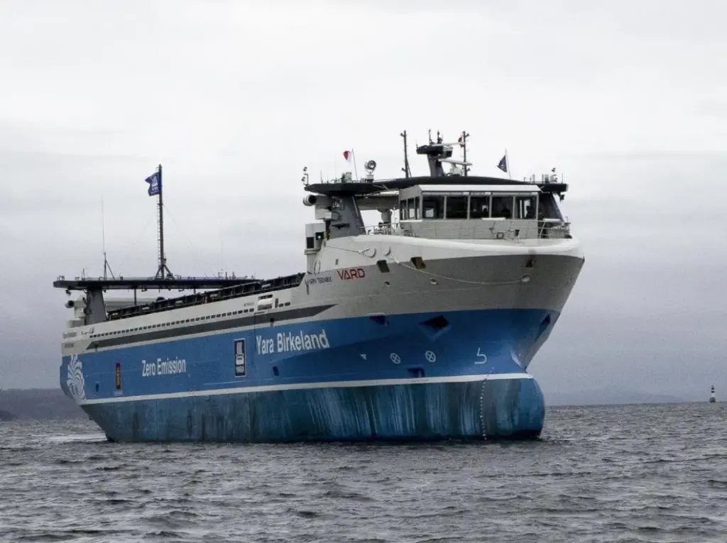 Yara Birkeland- a vessel of the future, today