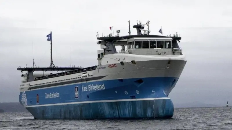 Yara Birkeland- a vessel of the future, today
