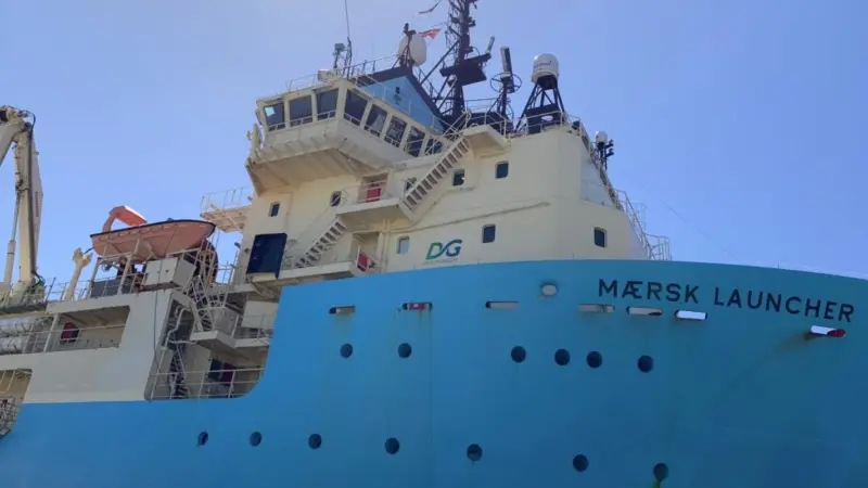 On deck operations were supported by Maersk Supply Service
