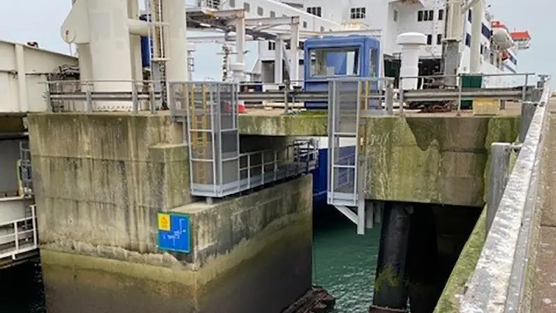 The Port of Dover needed six bespoke suspended walkways to be built beneath its piers to be used for inspections and maintenance
