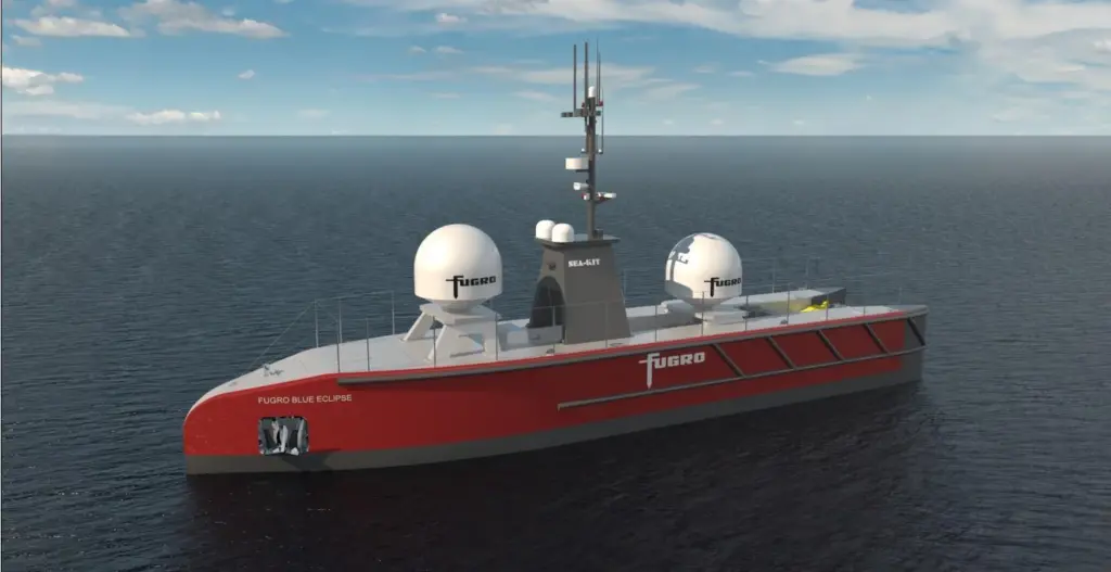 Blue Eclipse is the first 18m USV in Fugro's anticipated global series of long endurance and more capable USVs