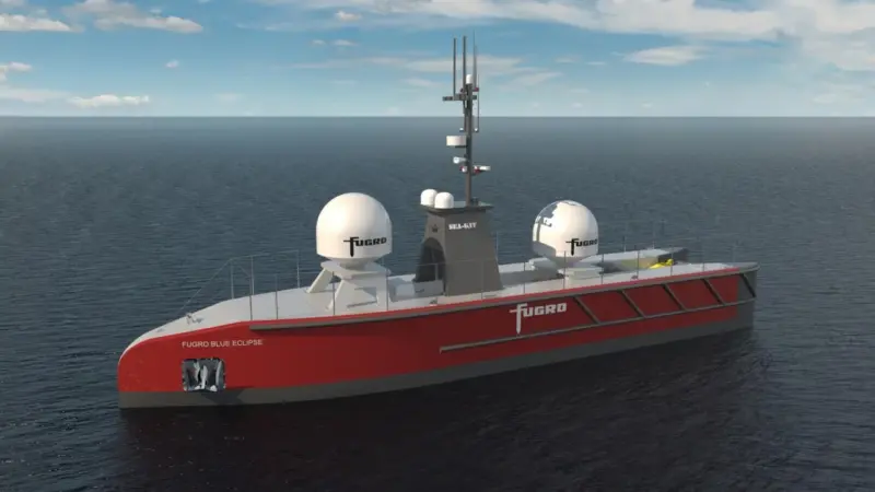 Blue Eclipse is the first 18m USV in Fugro's anticipated global series of long endurance and more capable USVs