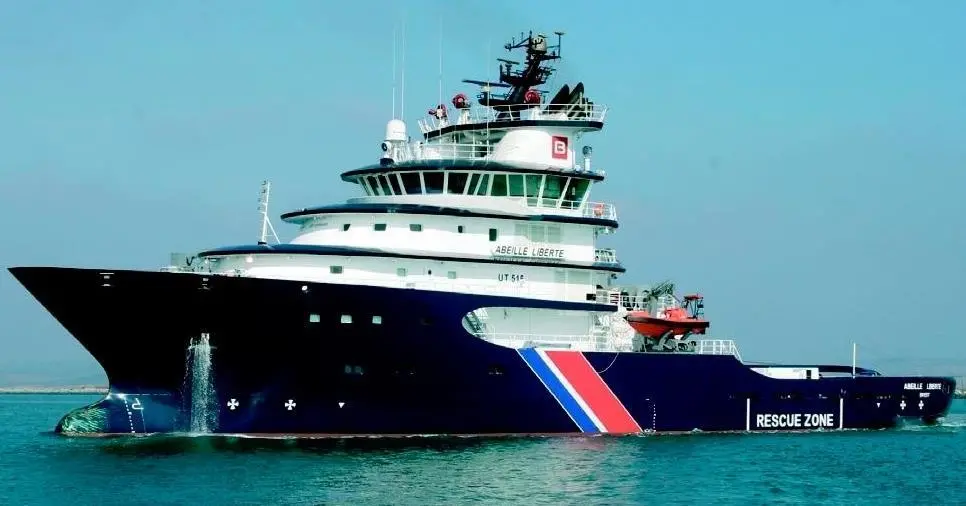 'Abeille Liberte' was on hand to avert a potential pollution disaster off the French coast