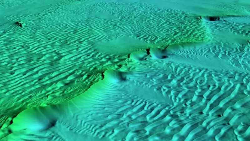 Bathymetry of the Awel y Môr site