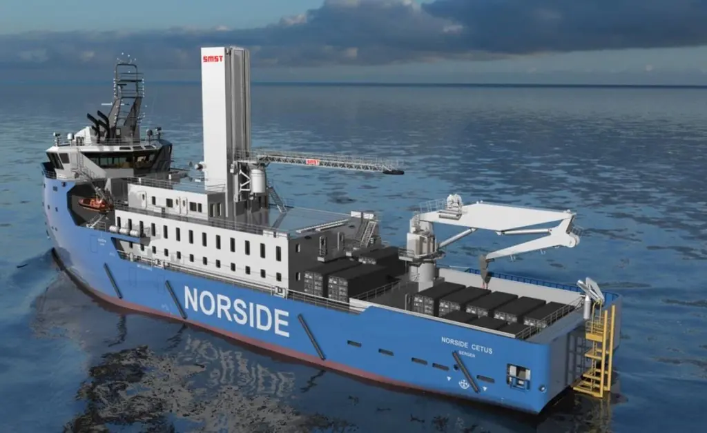 Norside Wind AS has awarded SMST a contract for the delivery of a motion compensated gangway for the former PSV Farland