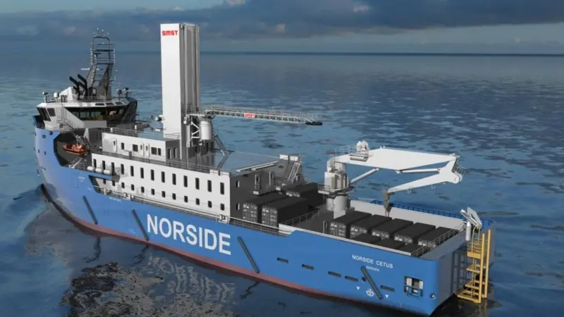 Norside Wind AS has awarded SMST a contract for the delivery of a motion compensated gangway for the former PSV Farland