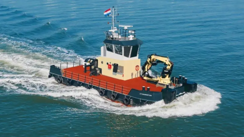 Carmet's new workboat is being built in the Netherlands (Carmet)