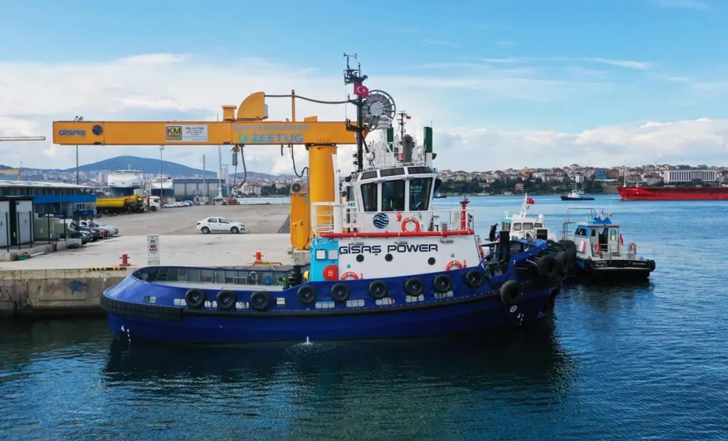 Zeetug has reported on performance of its all-electric tug 'Gisas Power' (Zeetug)