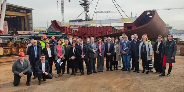 The keel for Salvamento Maritimo's new deepsea tug was laid at Zamakona Yards (Zamakona)