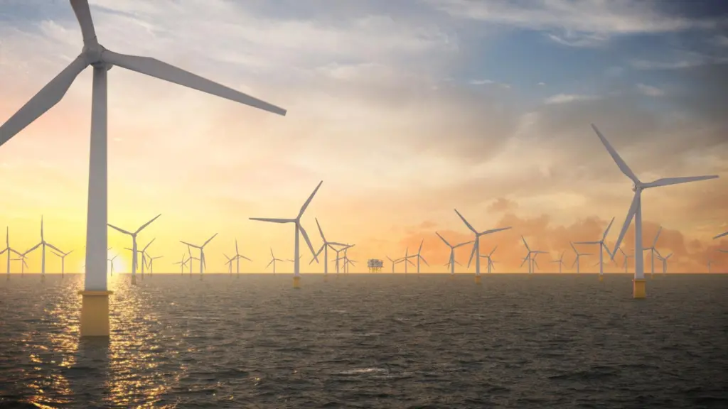 Artistic illustration of windmills at Dogger Bank_credit Aibel