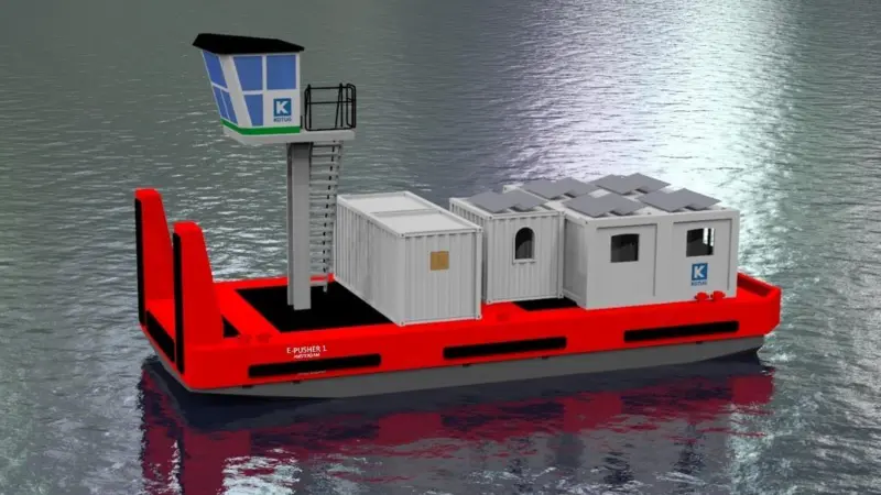 Kotug's latest E-Pusher reference will transport cocoa beans in Amsterdam (Kotug)