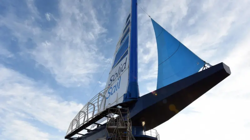 Chantiers de l’Atlantique’s innovative sailing propulsion system Solid Sail has received AiP from BV