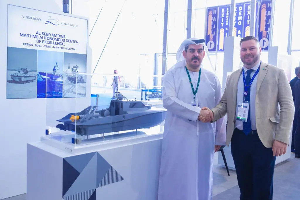 The MoU was signed by Eisa Al Shamsi, general manager of YGS and Holger Schulte-Hillen, chief operating officer of Al Seer Marine