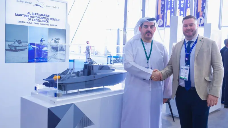 The MoU was signed by Eisa Al Shamsi, general manager of YGS and Holger Schulte-Hillen, chief operating officer of Al Seer Marine
