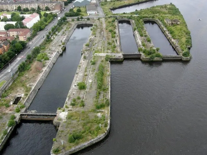 Govan Graving Docks, abandoned since 1987
