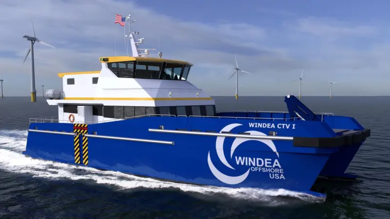 The newbuild vessels for Windea CTV LLC are based on well-proven CTV’s already developed by Incat Crowther
