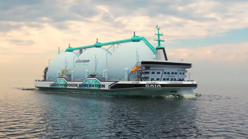 The design features a trapezium-shaped hull design which creates enough deck space to fit the tanks without the need for ballast