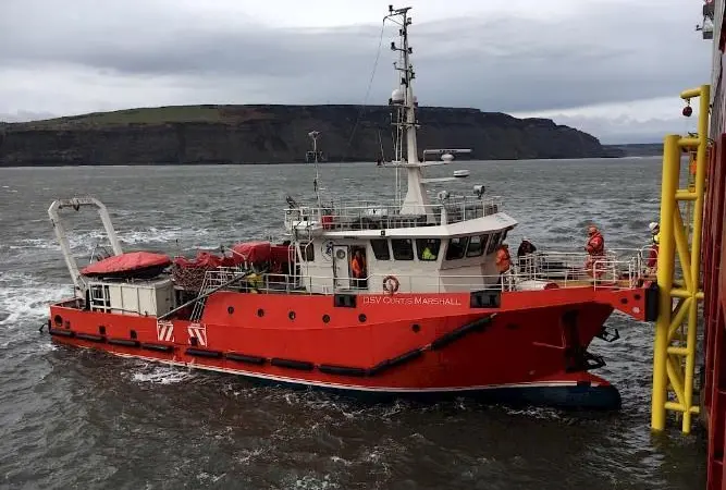 Dive Support Vessel Curtis Marshall, operated by B Marshall Marine