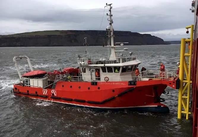 Dive Support Vessel Curtis Marshall, operated by B Marshall Marine