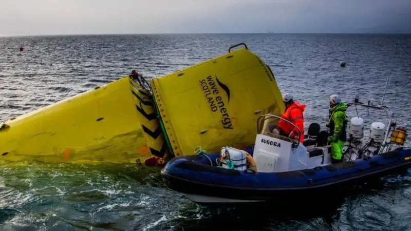 Green Marine installed and removed AWS’s Waveswing WEC