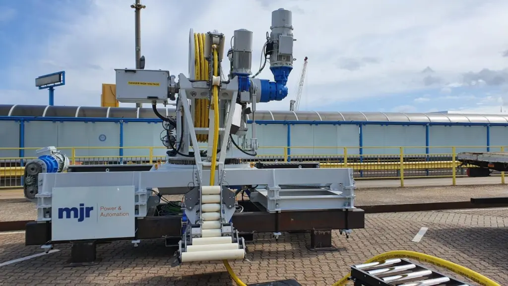 MJR Power and Automation's fully automated offshore wind vessel charging system supplies energy directly from the wind turbine