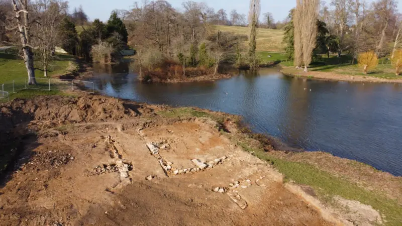 Archaeologists found the remains of the watermill complex ahead of major dredging work being undertaken to Queen Pool