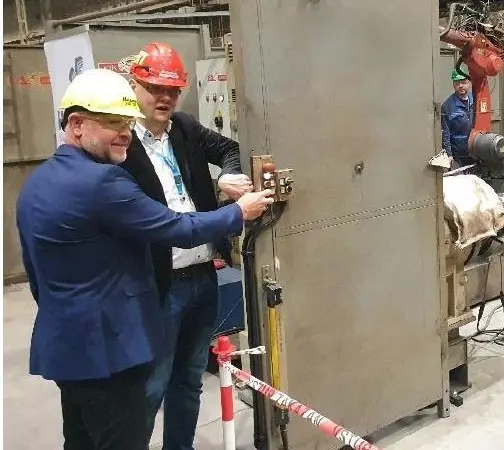 From left - Claus Toft, Global Director Offshore with BMS and Tomas Zamarski, Lead Project Manager of Huisman, Czech Republic