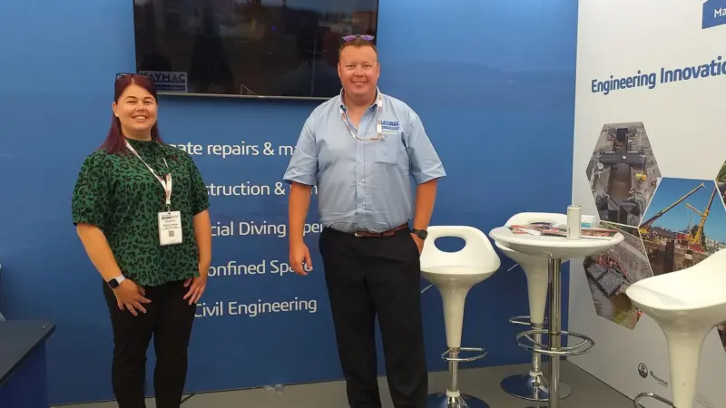 The Kaymac team were showcasing their recent projects at Seawork