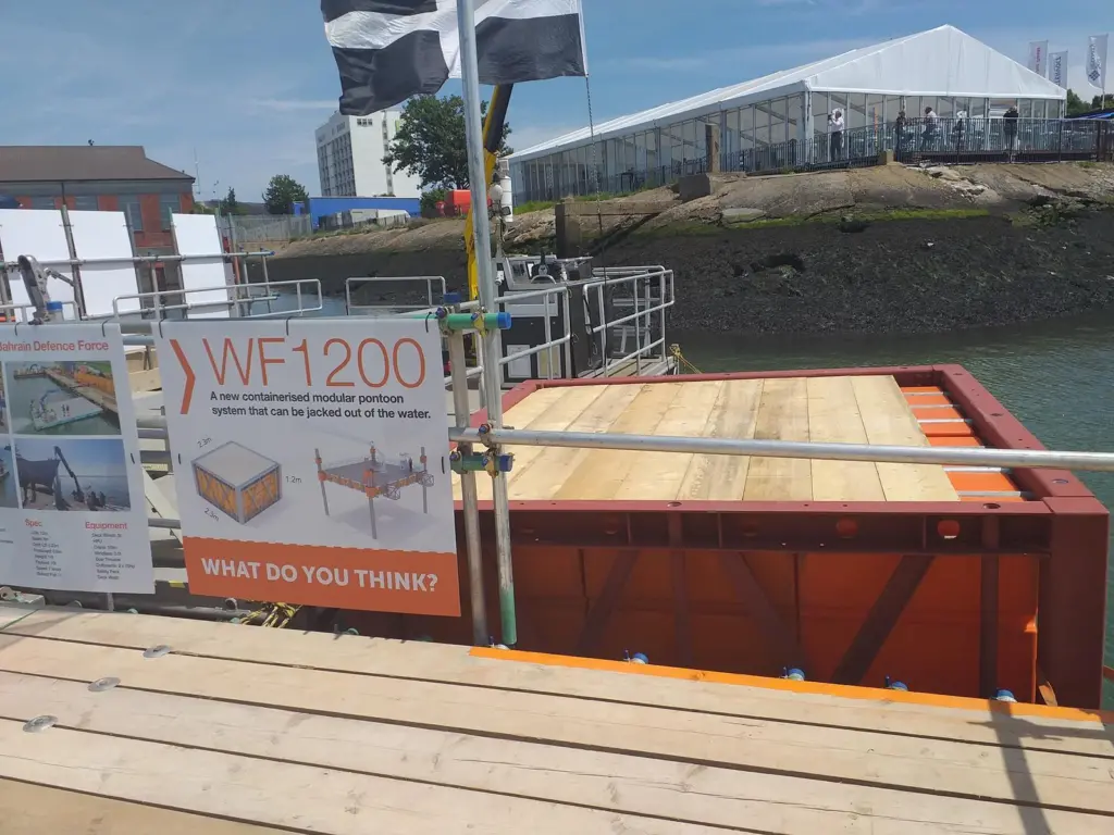 The WF1200 is a higher 3t payload system that can be jacked out of the water and set up for self mobilisation