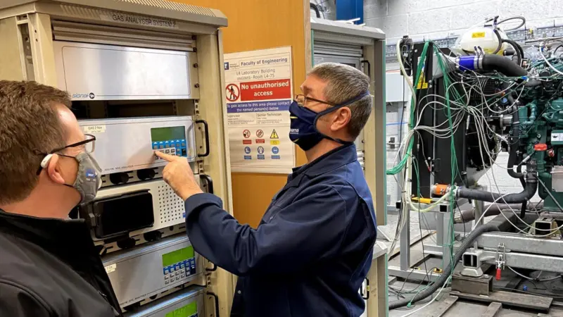 The project’s practical research is being conducted at the University of Nottingham’s Powertrain Research Centre