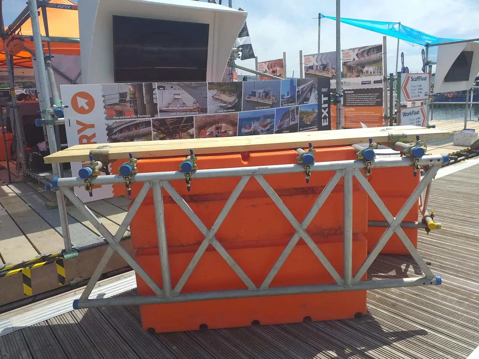 The Mk1 Workfloat, the Cat 5 coded Workboat that tows behind a 4x4 or slides into a shipping container