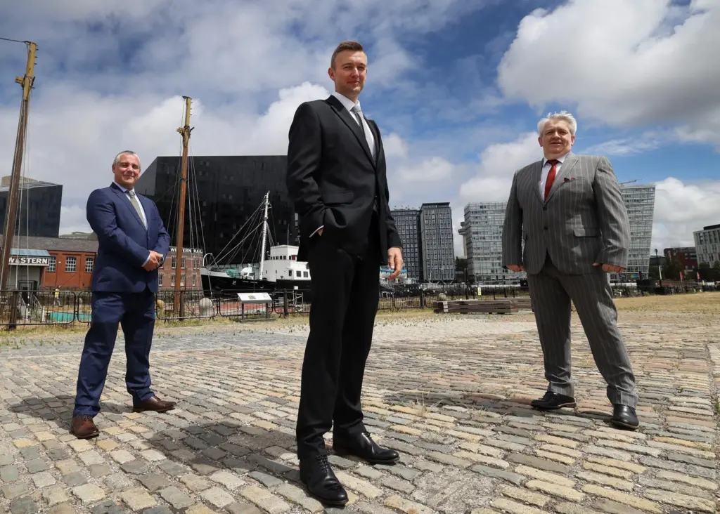 L-R Paul Burns, chief engineer – Marine, Expleo; Jonathan Taylor, VP – Marine, Expleo; Andy King, head of commercial marine, Expleo