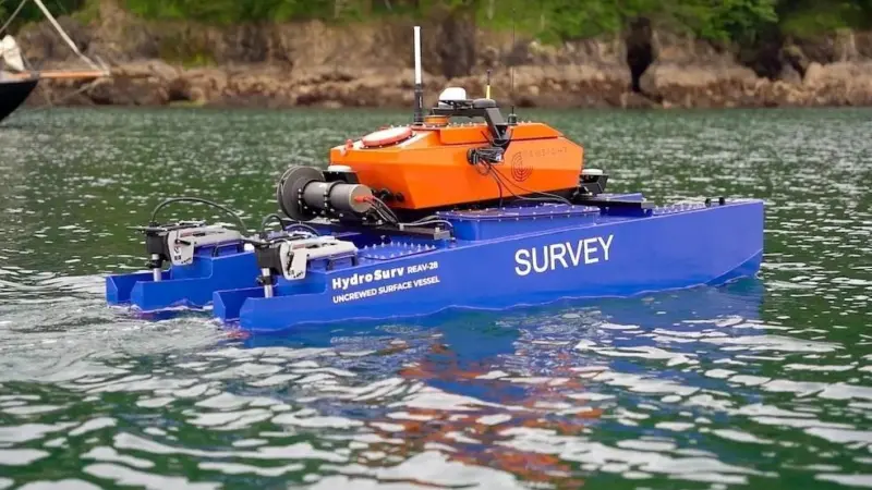HydroSurv REAV-28 Uncrewed Surface Vessel (USV) – credit Valeport