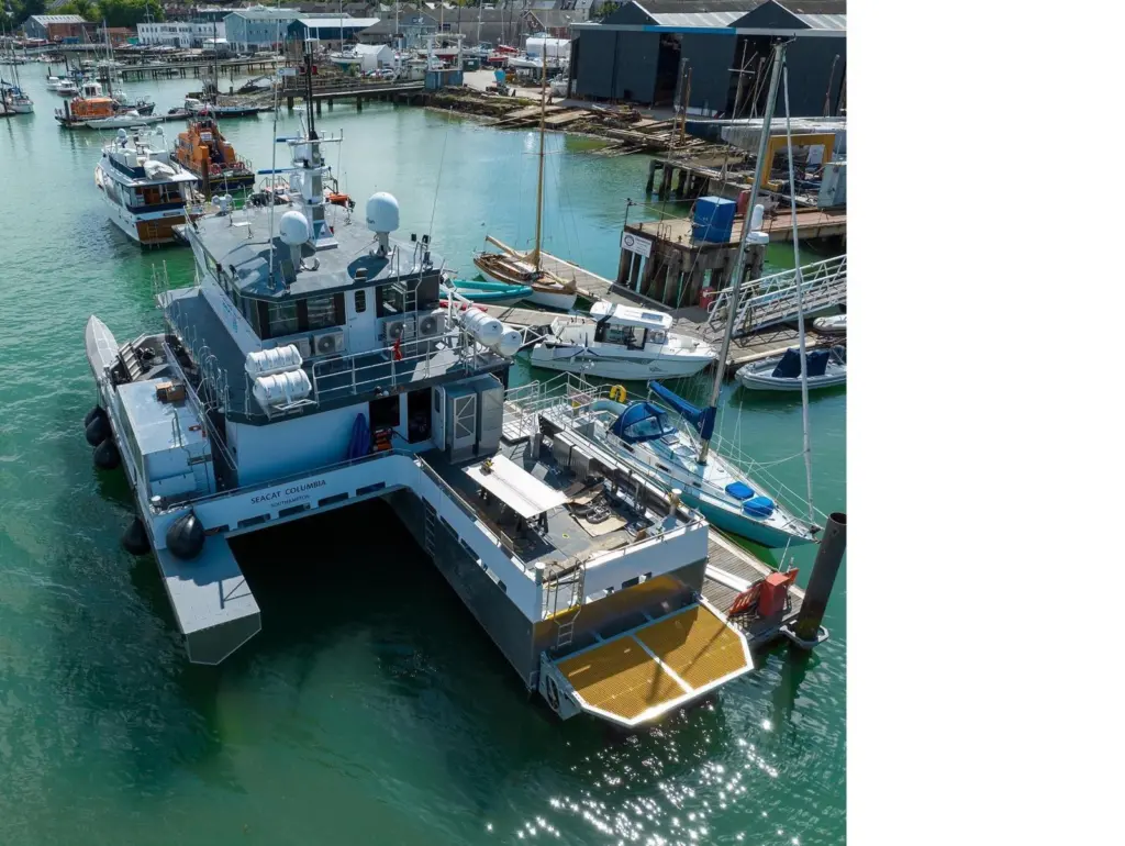 'Seacat Columbia' on the Medina river, Cowes, UK (Credit- Diverse Marine)