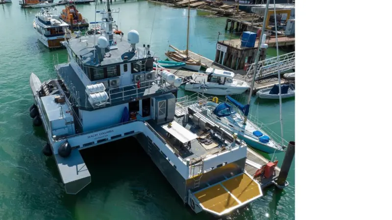 'Seacat Columbia' on the Medina river, Cowes, UK (Credit- Diverse Marine)