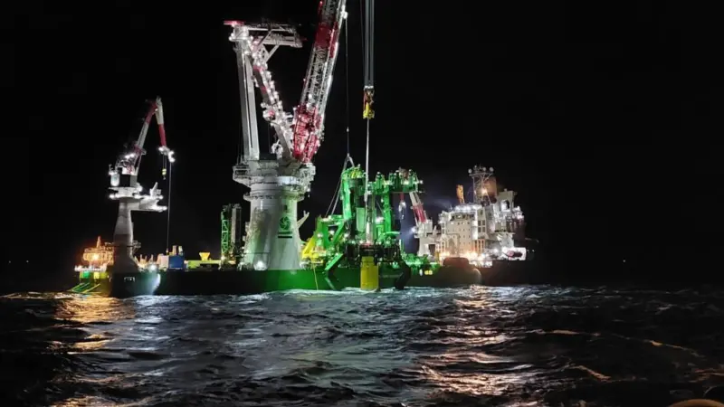 DEME Offshore's floating installation vessel Orion