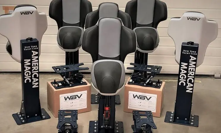 SHOCK-WBV seats and inserts on the way to American Magic
