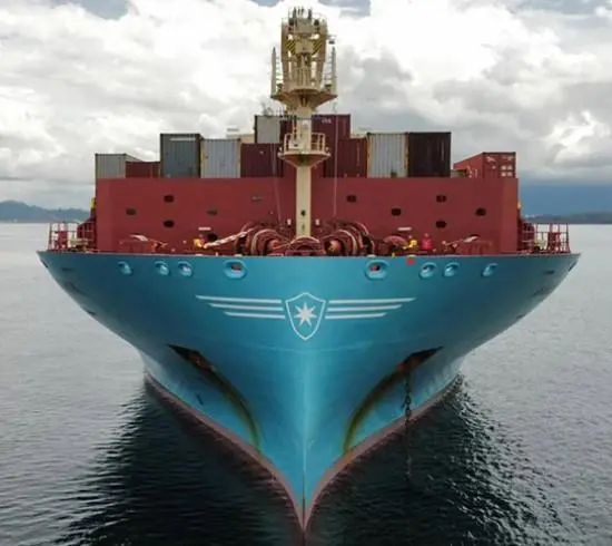 Maersk container ship