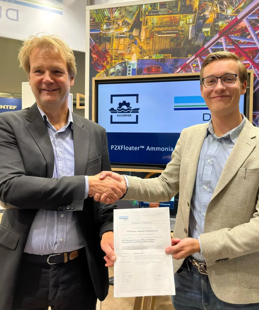 Green ammonia concept by H2 Carrier receives DNV AiP